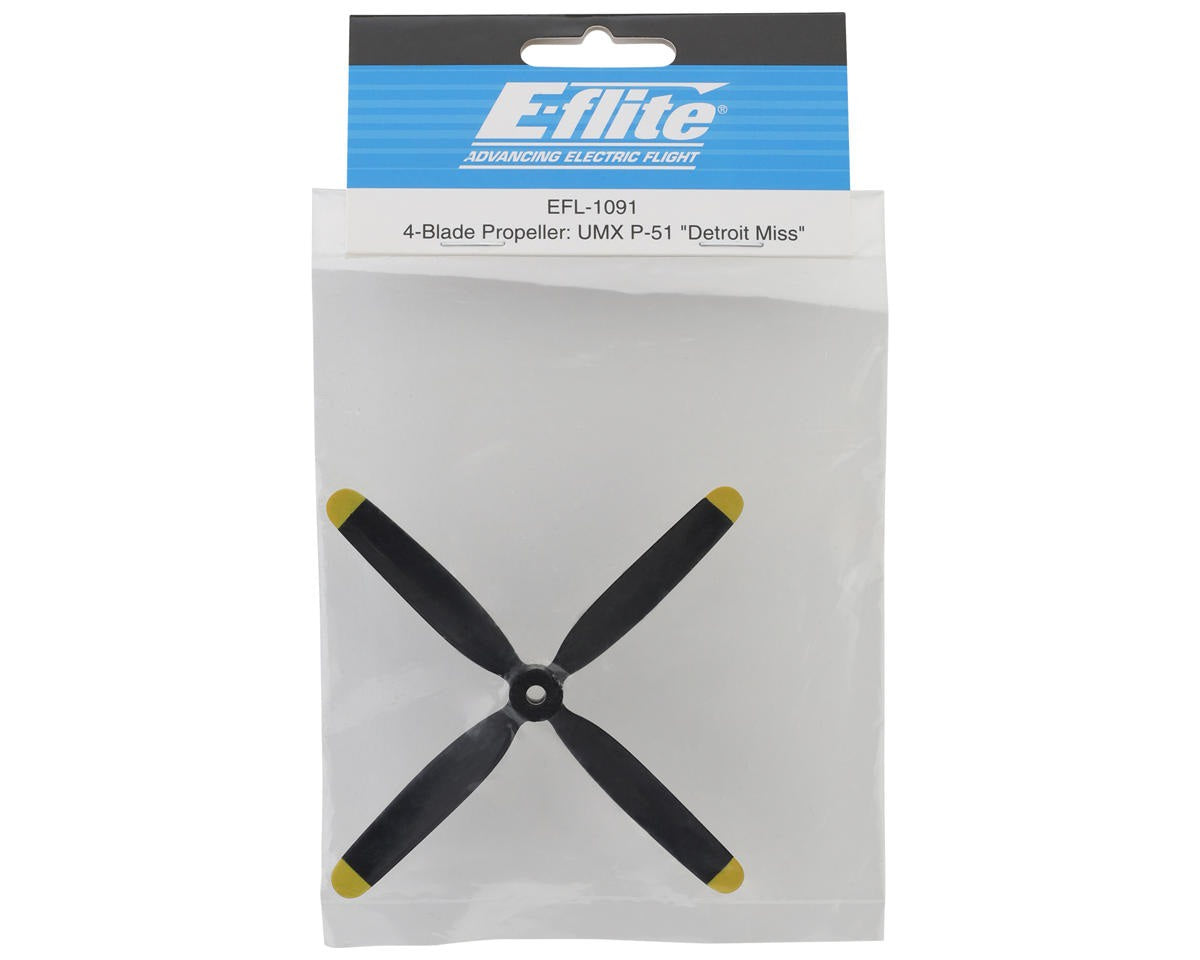 4-Blade Propeller for UMX P-51 Detroit Miss (EFL-1091)