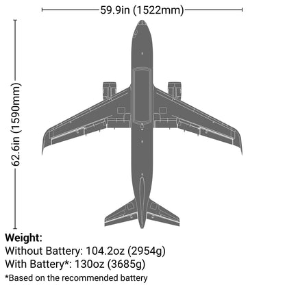 Airbus A320neo Twin 64mm EDF BNF Basic with AS3X+ and SAFE Select_10