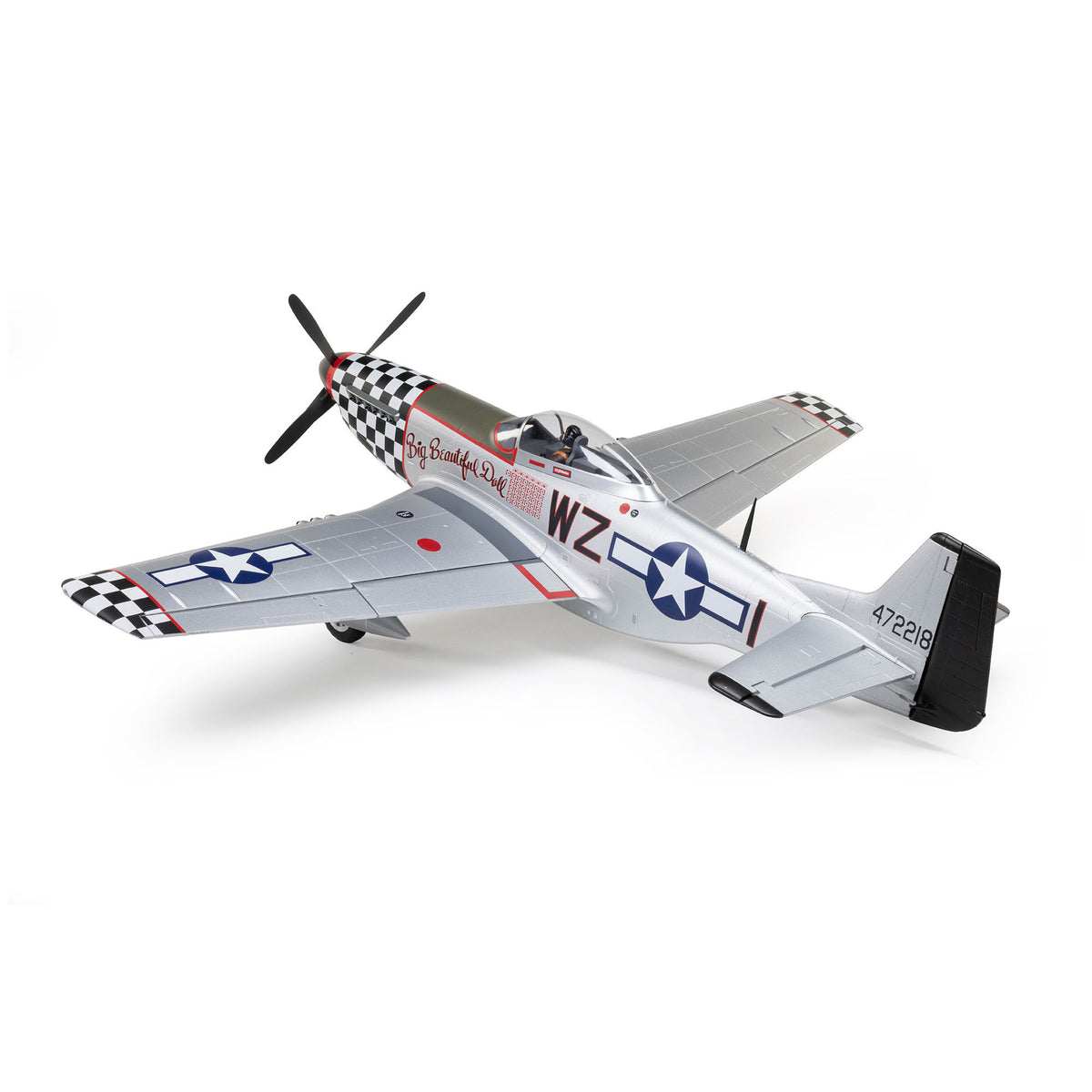 P-51D Mustang Big Beautiful Doll 1.5m BNF Basic (EFL-3359)_33