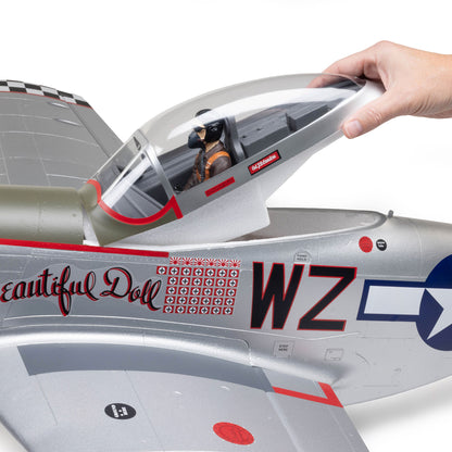 P-51D Mustang Big Beautiful Doll 1.5m BNF Basic (EFL-3359)_17