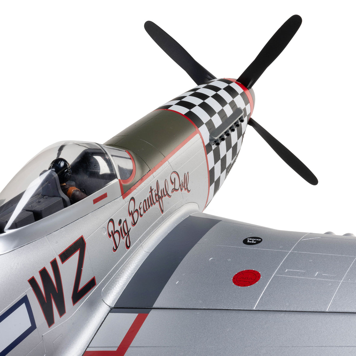 P-51D Mustang Big Beautiful Doll 1.5m BNF Basic (EFL-3359)_28