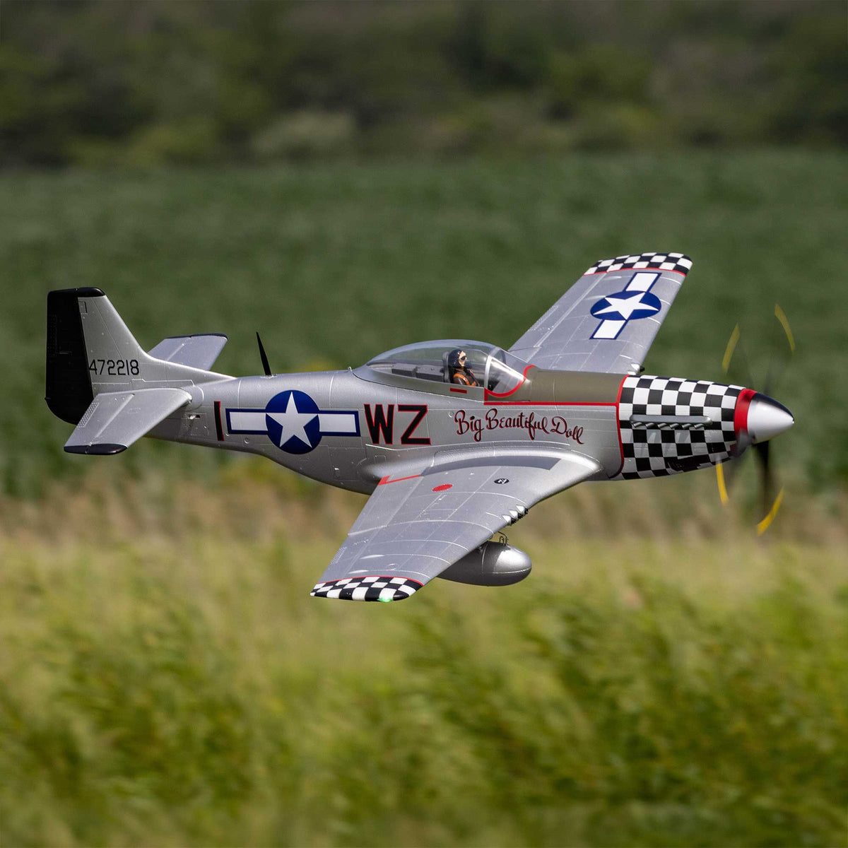 P-51D Mustang Big Beautiful Doll 1.5m BNF Basic (EFL-3359)_14