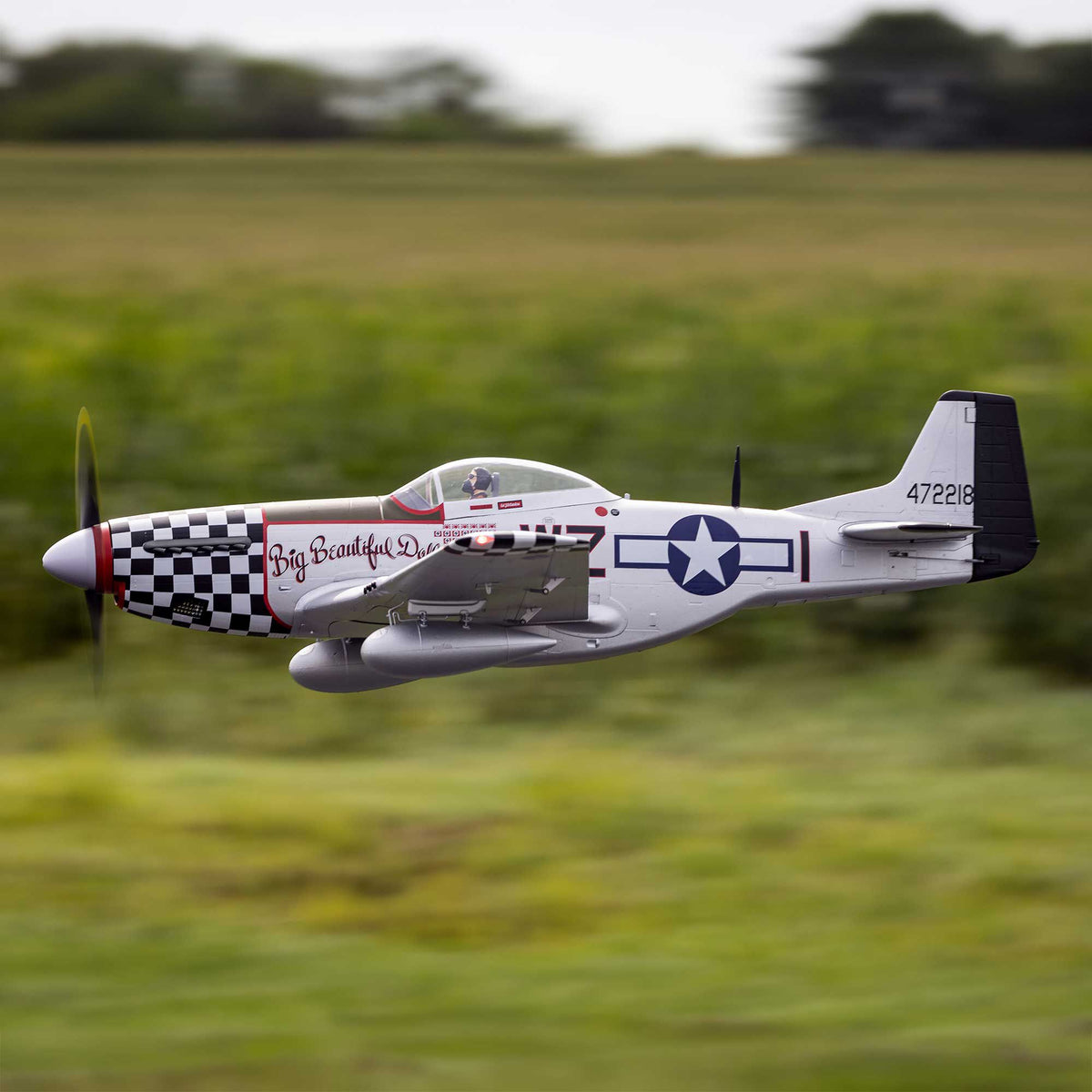 P-51D Mustang Big Beautiful Doll 1.5m BNF Basic (EFL-3359)_31