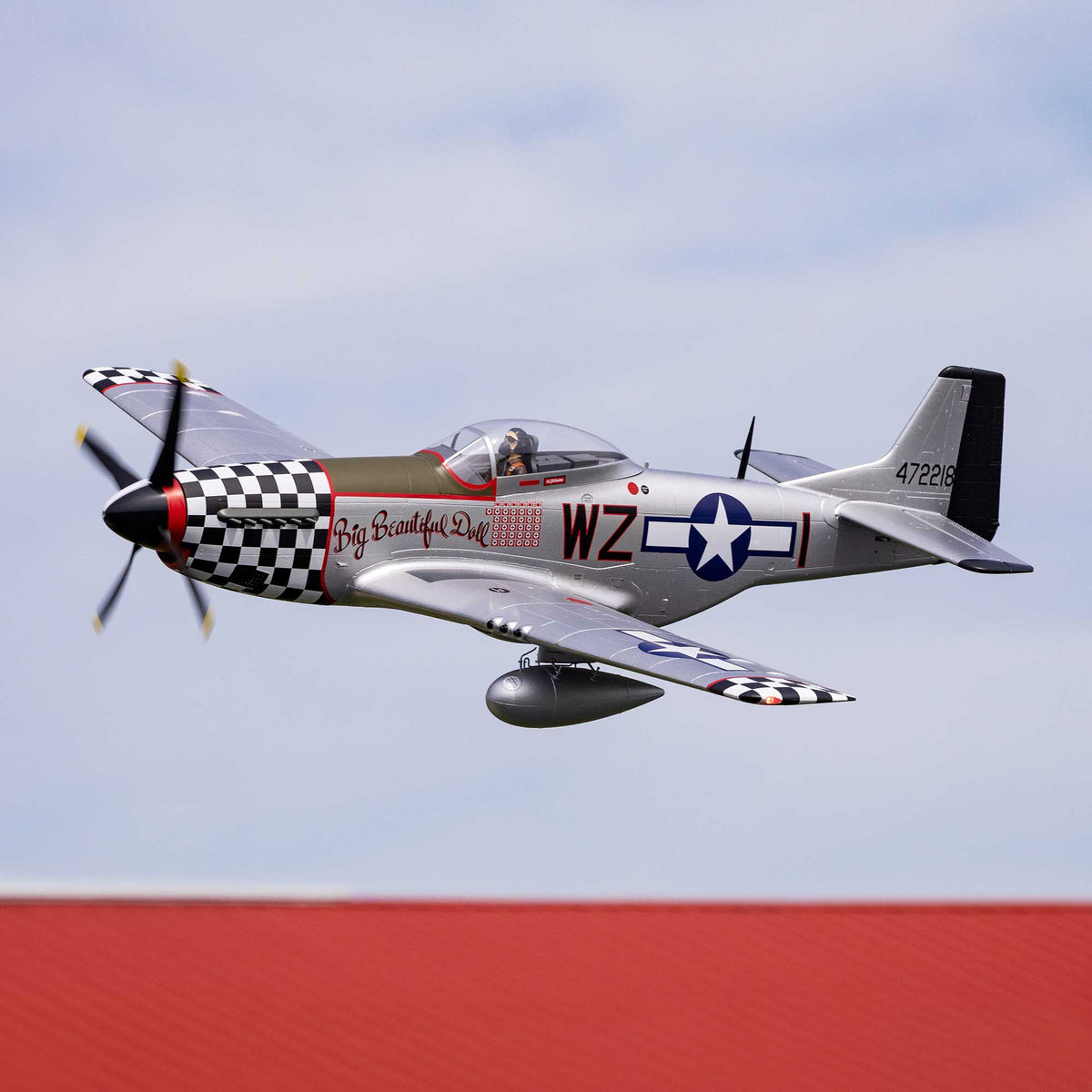 P-51D Mustang Big Beautiful Doll 1.5m BNF Basic (EFL-3359)_7