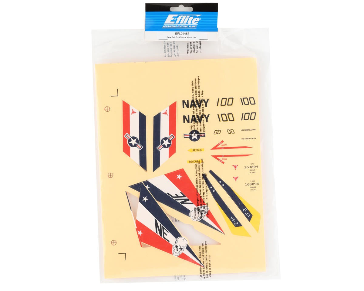 Decal Set for F-14 Tomcat 40mm Twin EDF (EFL01467)