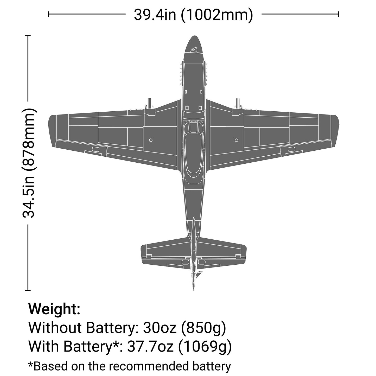 P-51D Mustang 1.0m BNF Basic (EFL02650)_7
