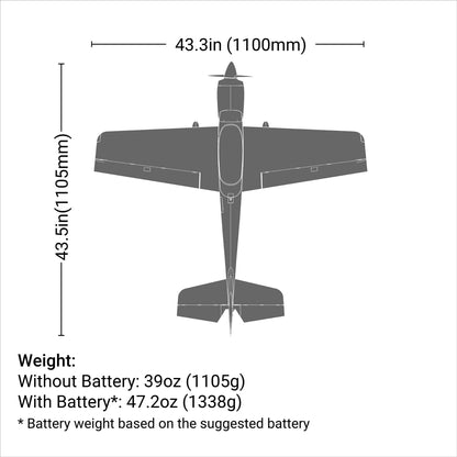 Sportix 1.1m BNF Basic with AS3X and SAFE (EFL10750)