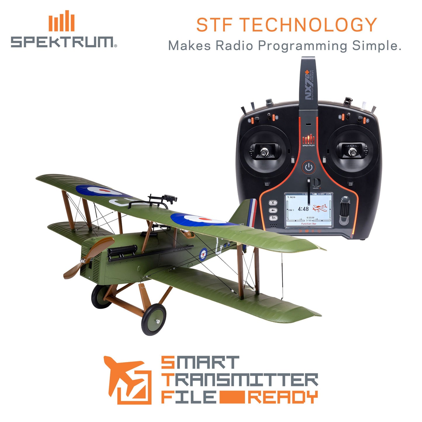 S.E.5a 900mm BNF Basic with AS3X and SAFE Select