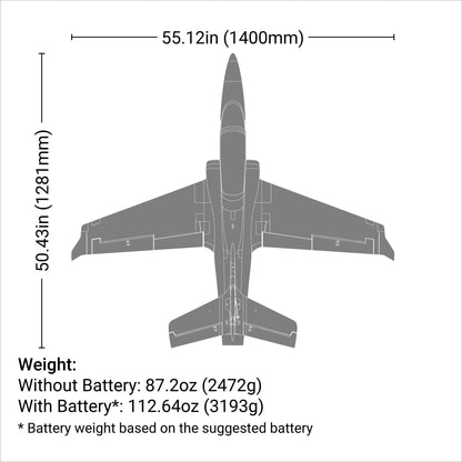 Viper 90mm EDF Jet BNF Basic with AS3X and Safe Select 1400mm (EFL17750)