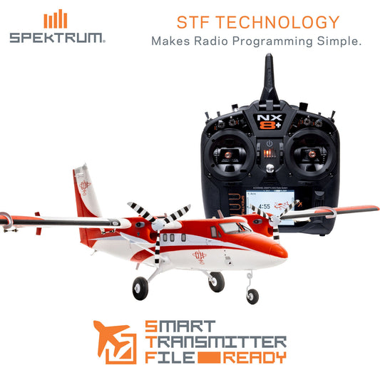 DHC-6 Twin Otter 1.4m BNF Basic with AS3X+ and SAFE Select Combo with Floats