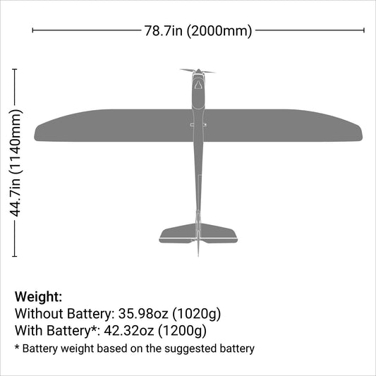 Night Radian 2.0m Plug-N-Play Motor Glider (EFL36750)