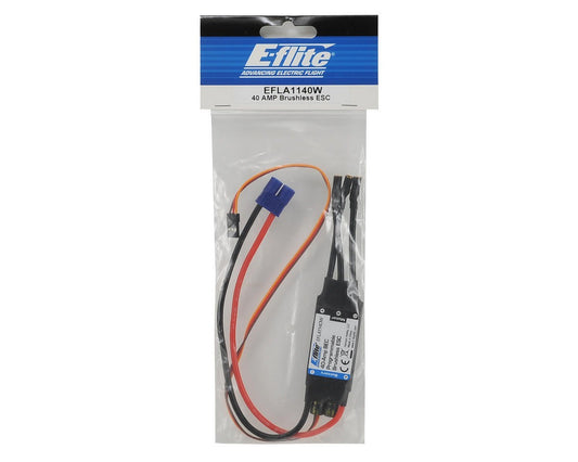 40-Amp BEC Brushless ESC with EC3 Connector (EFLA1140W)
