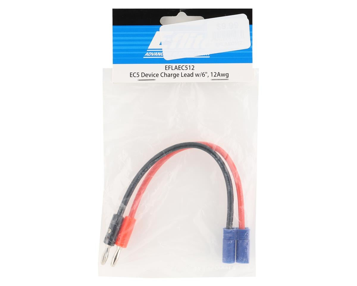 EC5 Charge Lead with 6" Wire and Jacks 12 AWG (EFLAEC512)