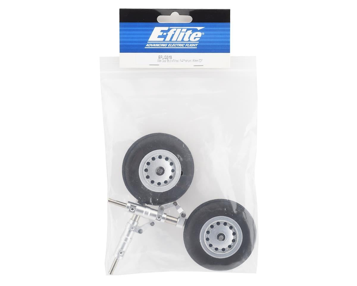 Main Gear Strut with Wheels for F-4 Phantom II 80mm (EFLG318)