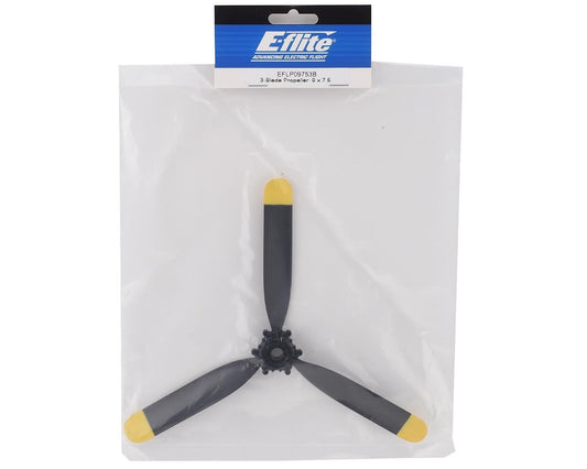 3-Blade Propeller 9 x 7.5 for RC Aircraft (EFLP09753B)