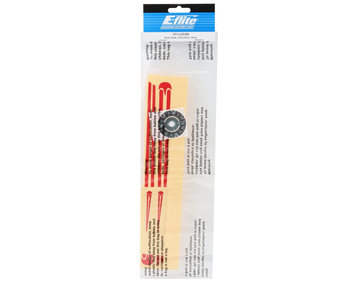 Decal Sheet for UMX WACO Model - White (EFLU05358)
