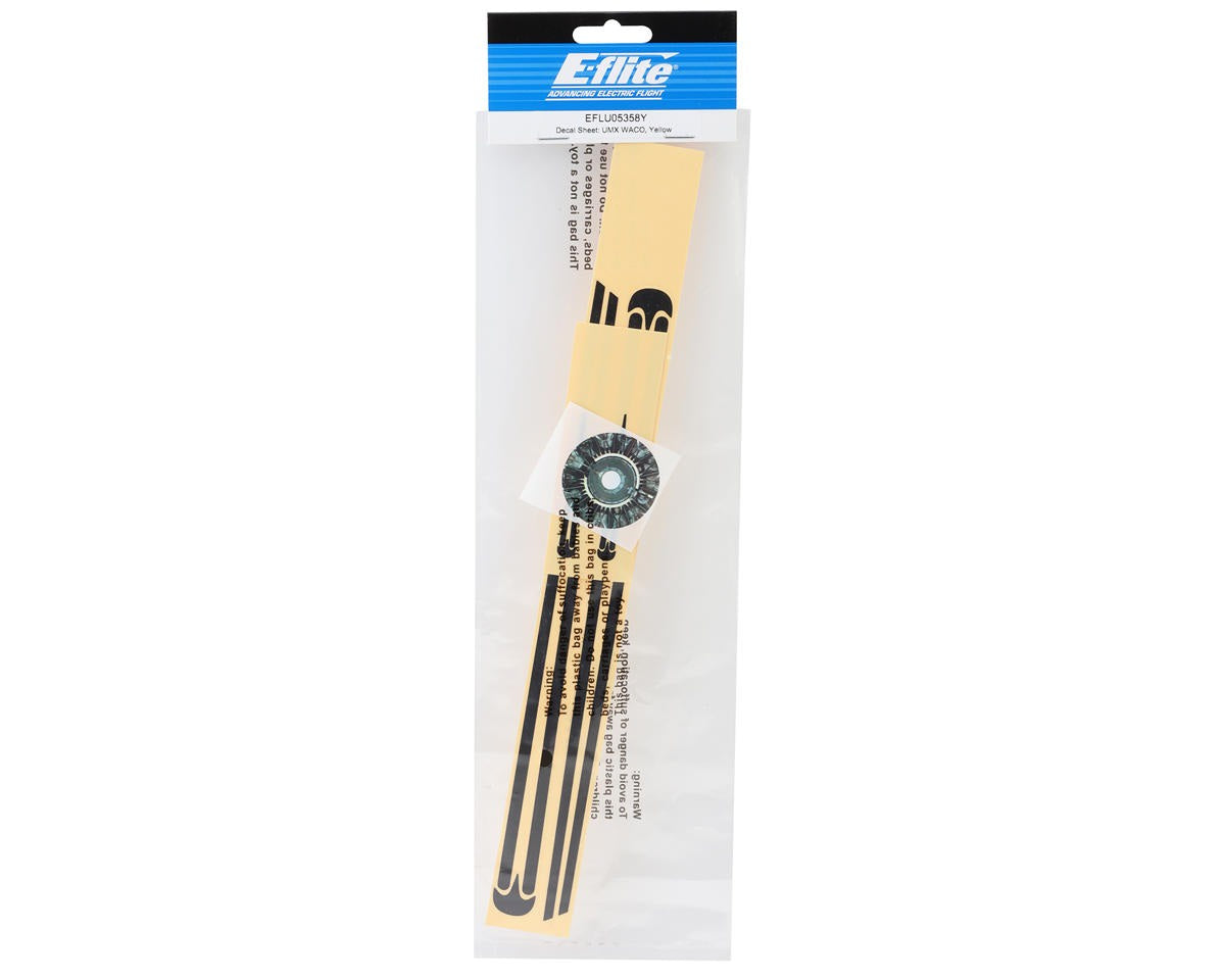 UMX WACO Decal Sheet Yellow (EFLU05358Y)