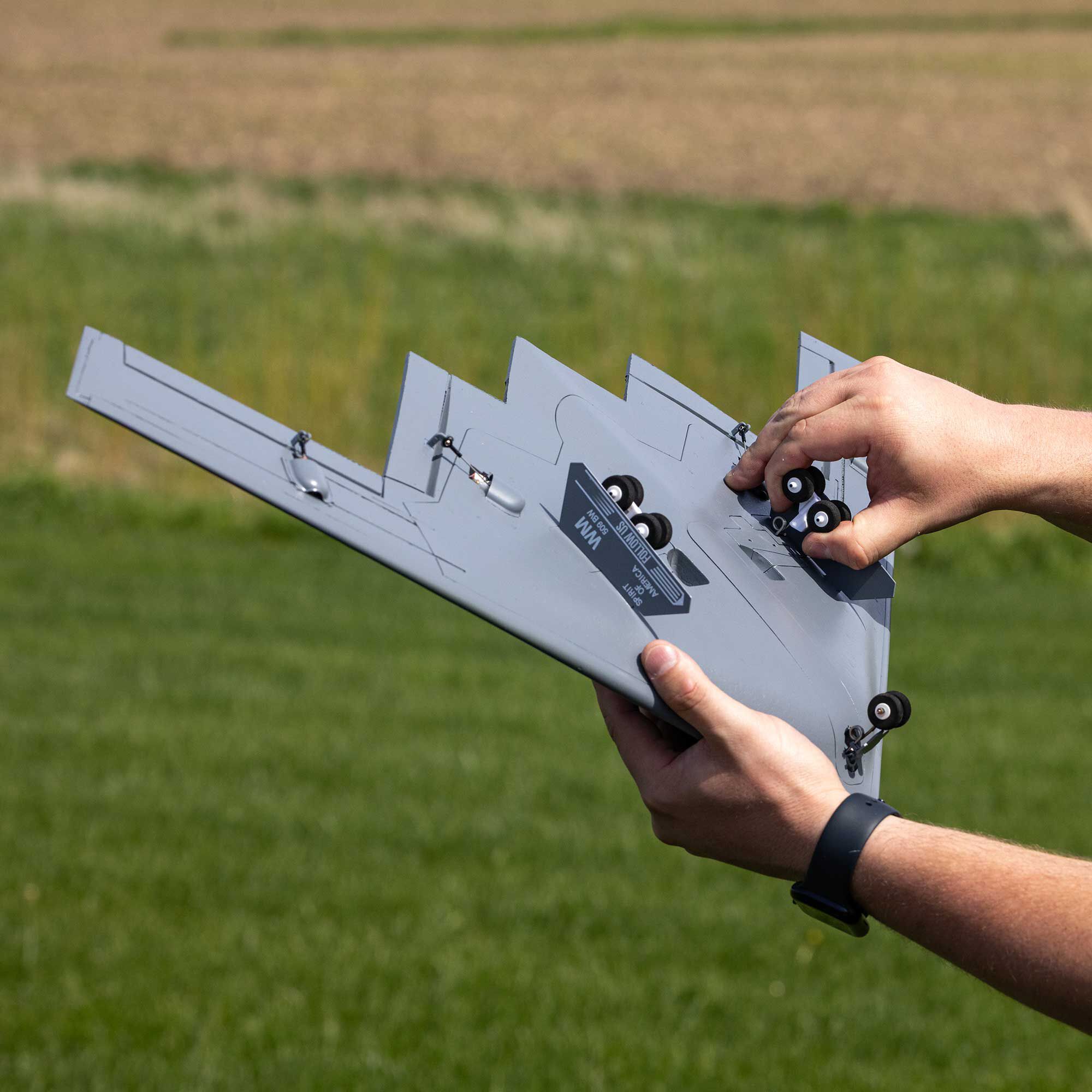 Micro B-2 Spirit of America Twin 30mm EDF BNF Basic (EFLU09050