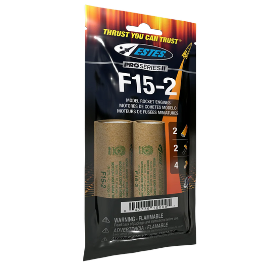 F15-2 Pro Series II 29mm Engines for Model Rockets (2) (EST10009)