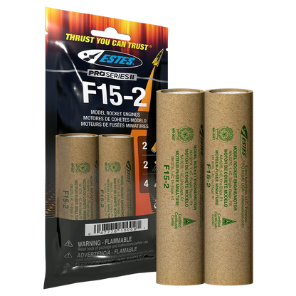 F15-2 Pro Series II 29mm Engines for Model Rockets (2) (EST10009)