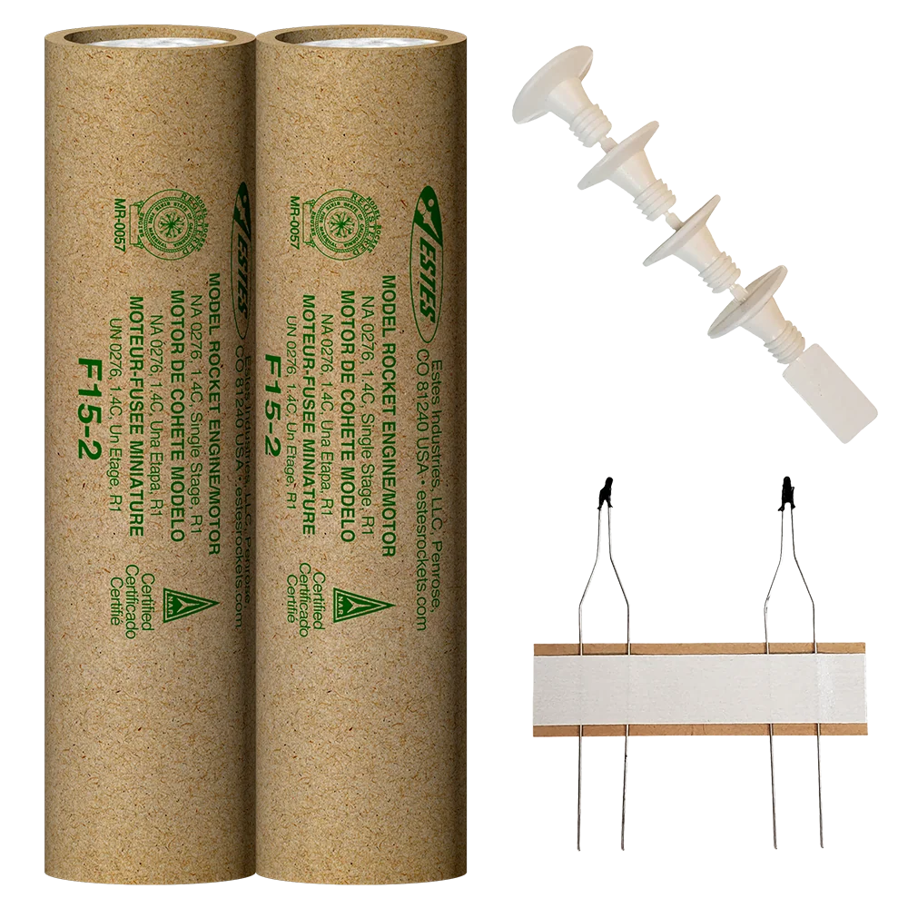F15-2 Pro Series II 29mm Engines for Model Rockets (2) (EST10009)