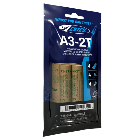 A3-2T 13mm Engines for Model Rockets (4) (EST10012)