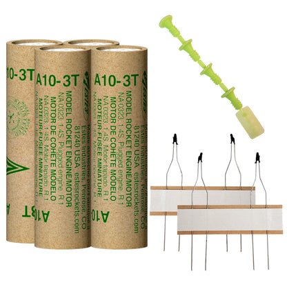 A10-3T 13mm Engines for Model Rockets (4) (EST10015)
