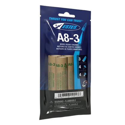 A8-3 Standard Engines for Model Rockets (3) (EST10017)