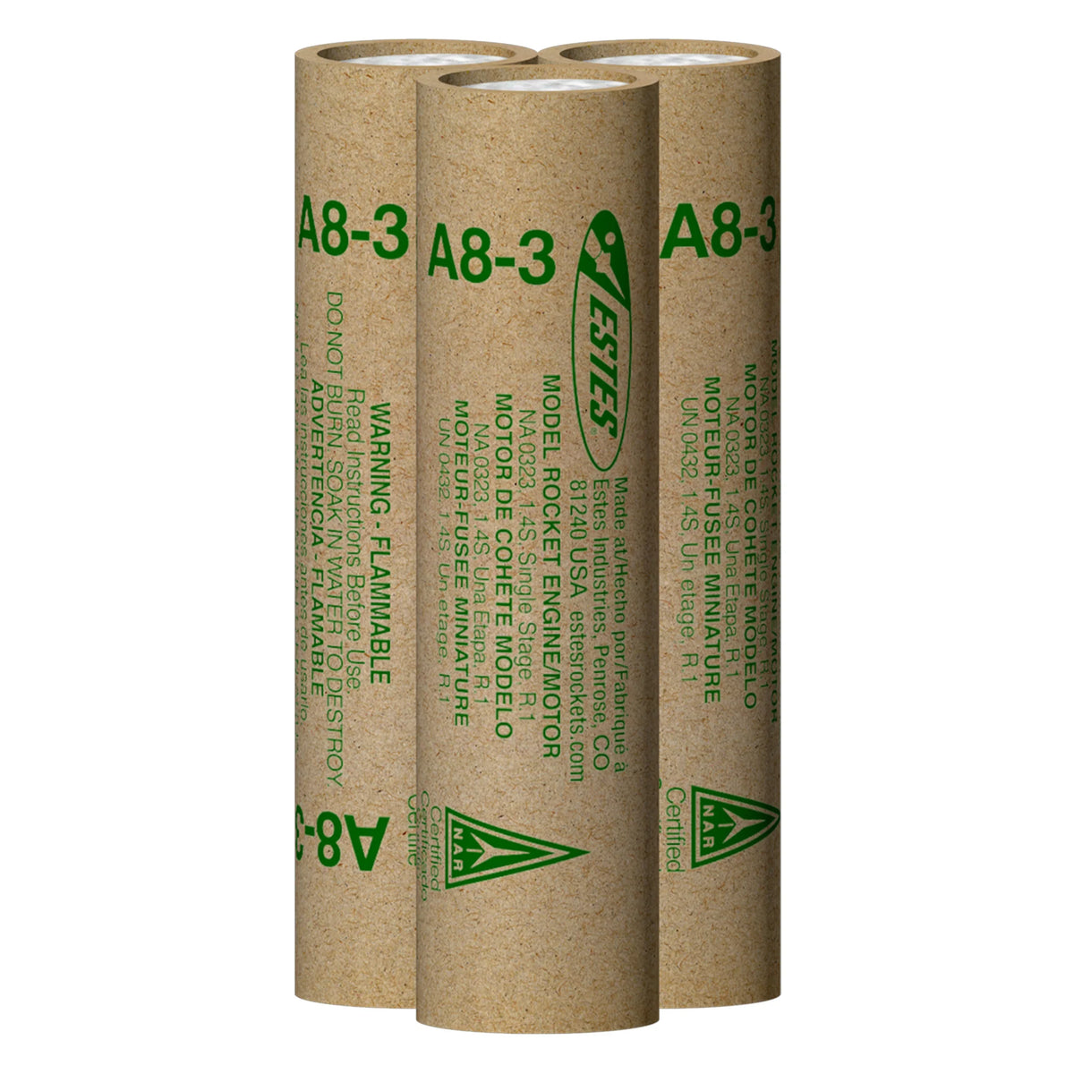A8-3 Standard Engines for Model Rockets (3) (EST10017)