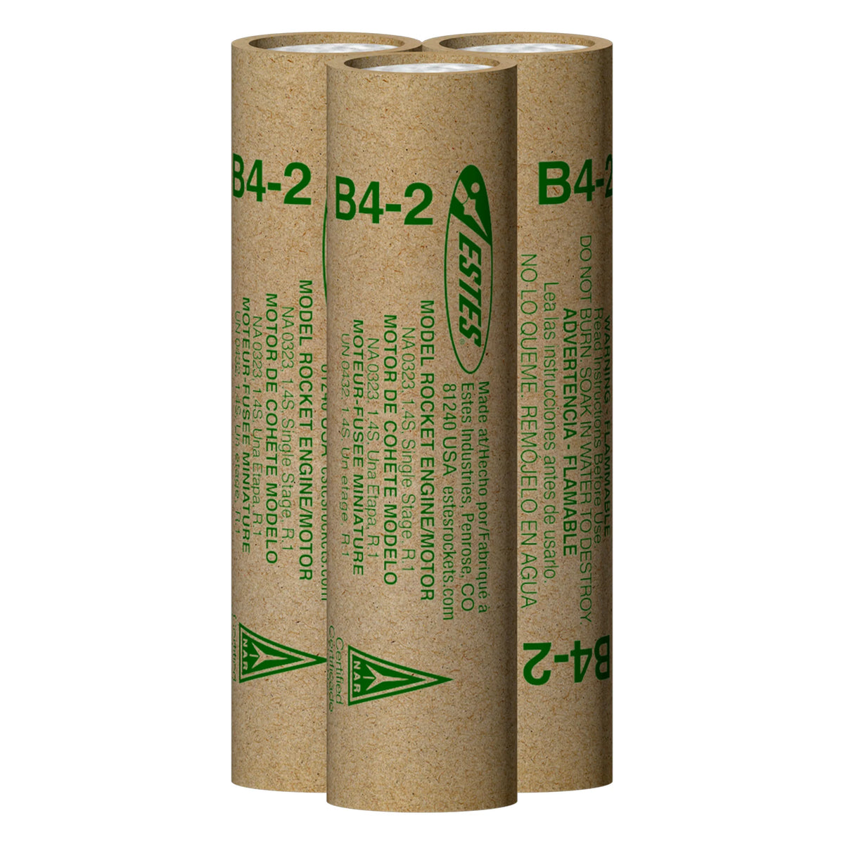 B4-2 Standard Engines for Model Rockets (3) (EST10018)