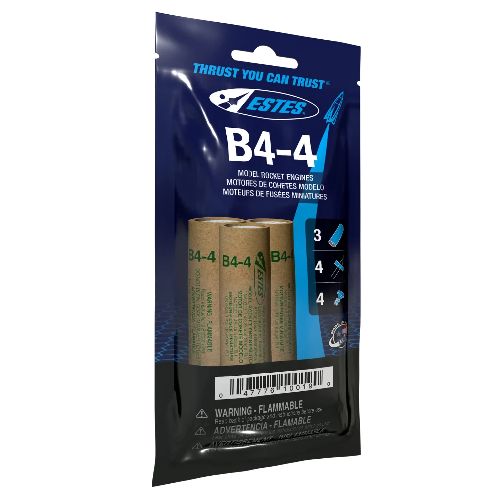 B4-4 Standard Engines for Model Rockets (3) (EST10019)