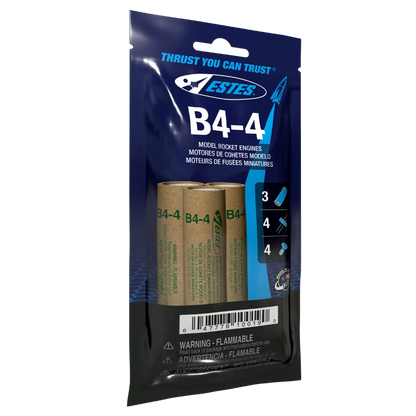 B4-4 Standard Engines for Model Rockets (3) (EST10019)