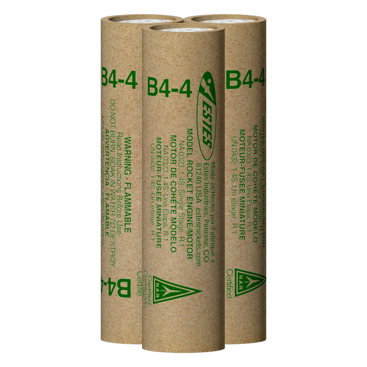 B4-4 Standard Engines for Model Rockets (3) (EST10019)