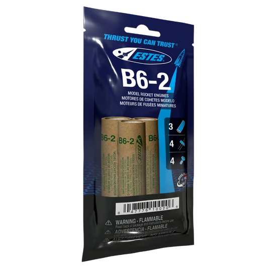 B6-2 Standard Engines for Model Rockets (3) (EST10020)