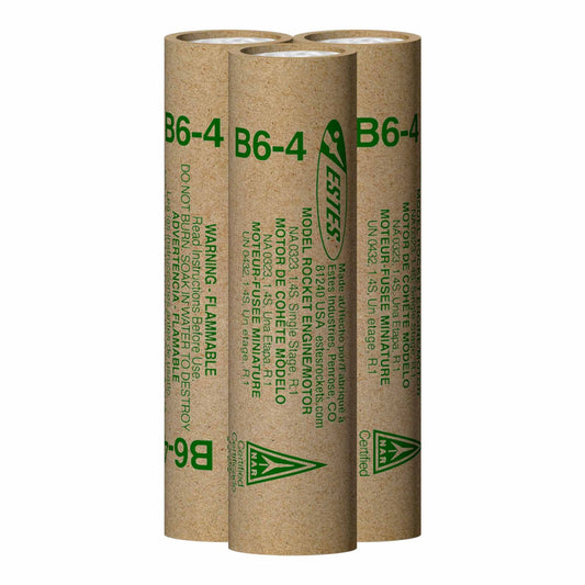 B6-4 Standard Engines for Model Rockets (3) (EST10021)
