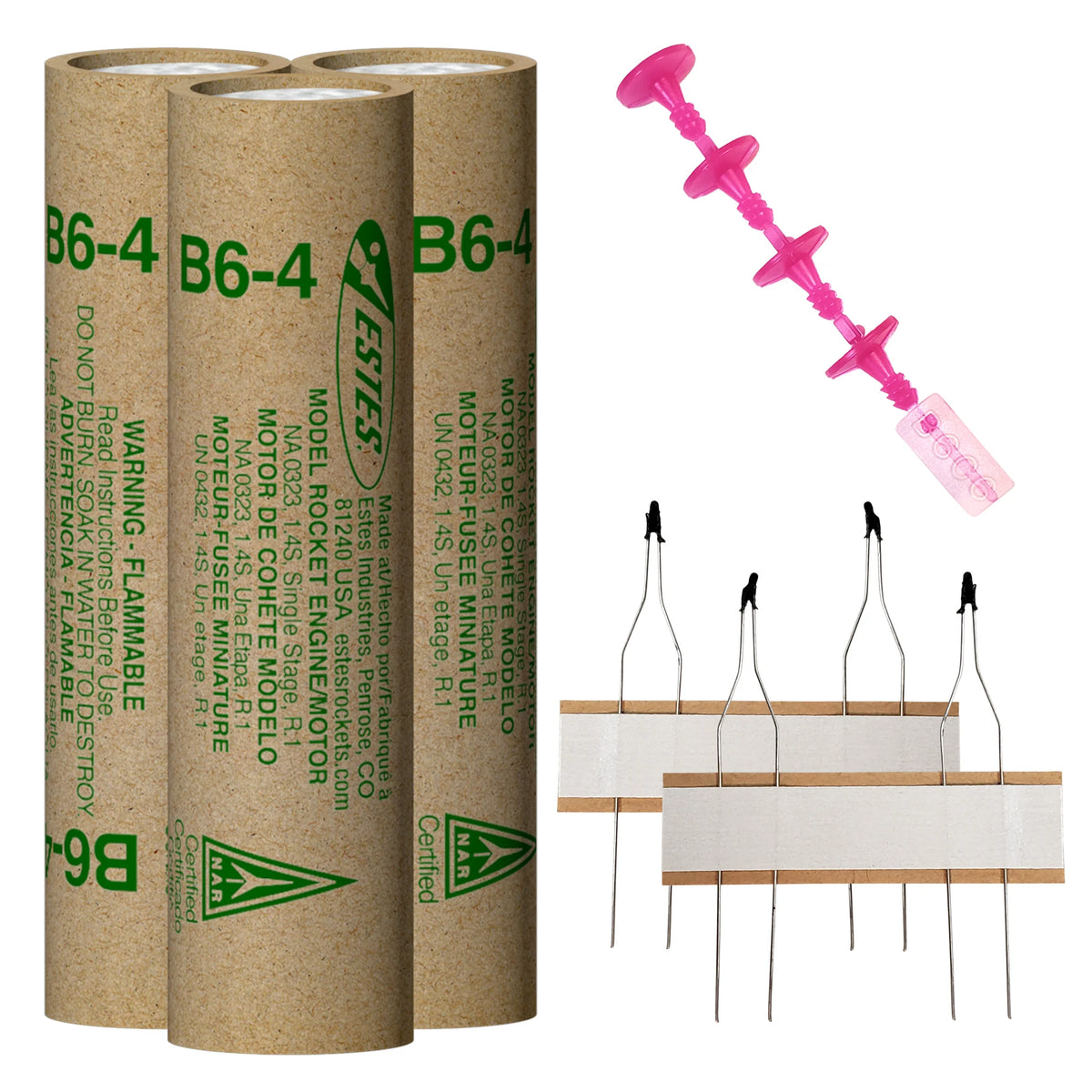B6-4 Standard Engines for Model Rockets (3) (EST10021)