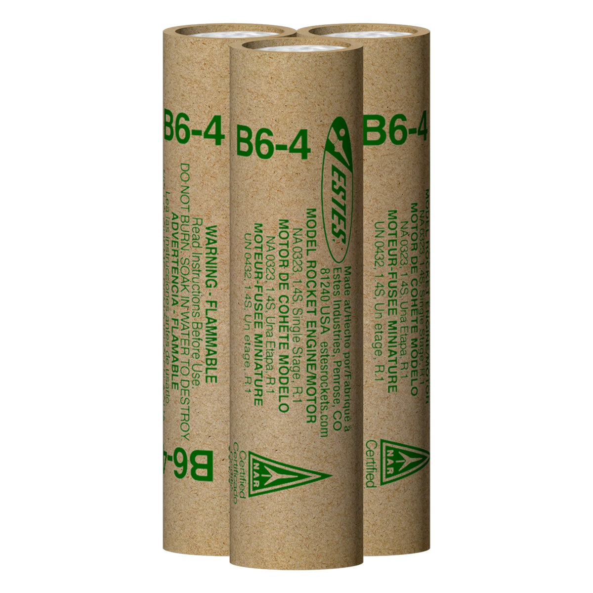 B6-4 Standard Engines for Model Rockets (3) (EST10021)