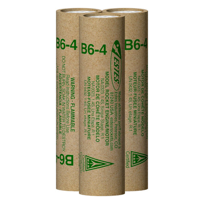 B6-4 Standard Engines for Model Rockets (3) (EST10021)