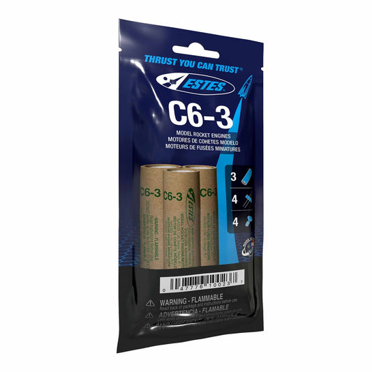 C6-3 Standard Engines for Model Rockets (3) (EST10023)
