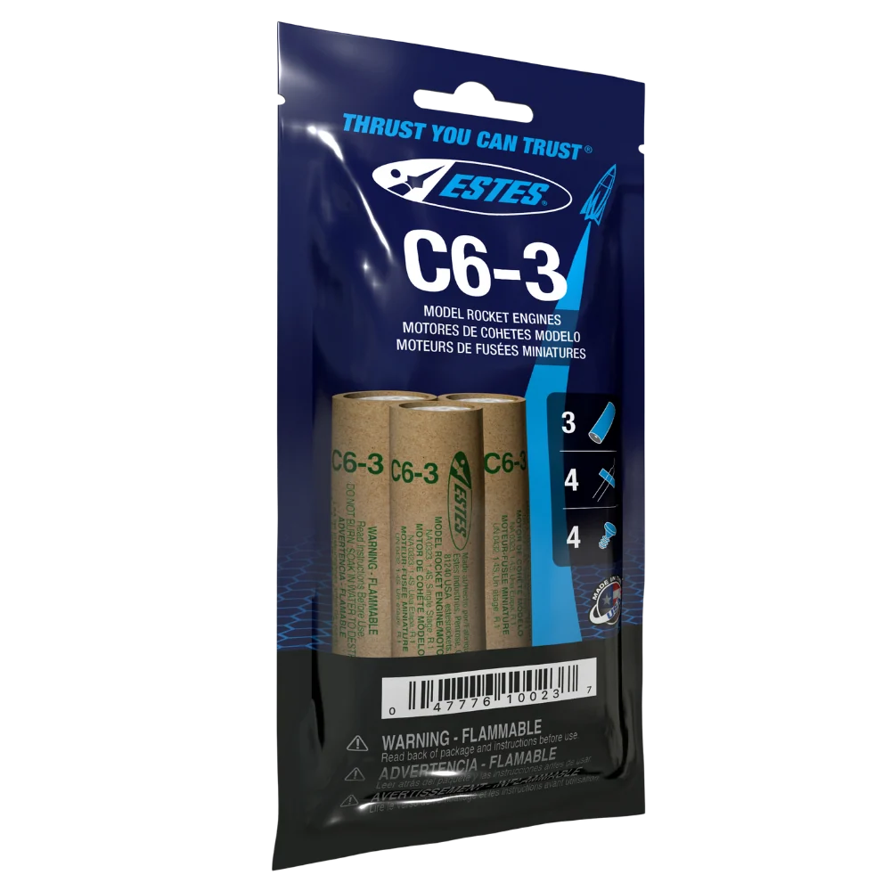 C6-3 Standard Engines for Model Rockets (3) (EST10023)