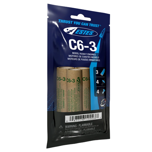 C6-3 Standard Engines for Model Rockets (3) (EST10023)
