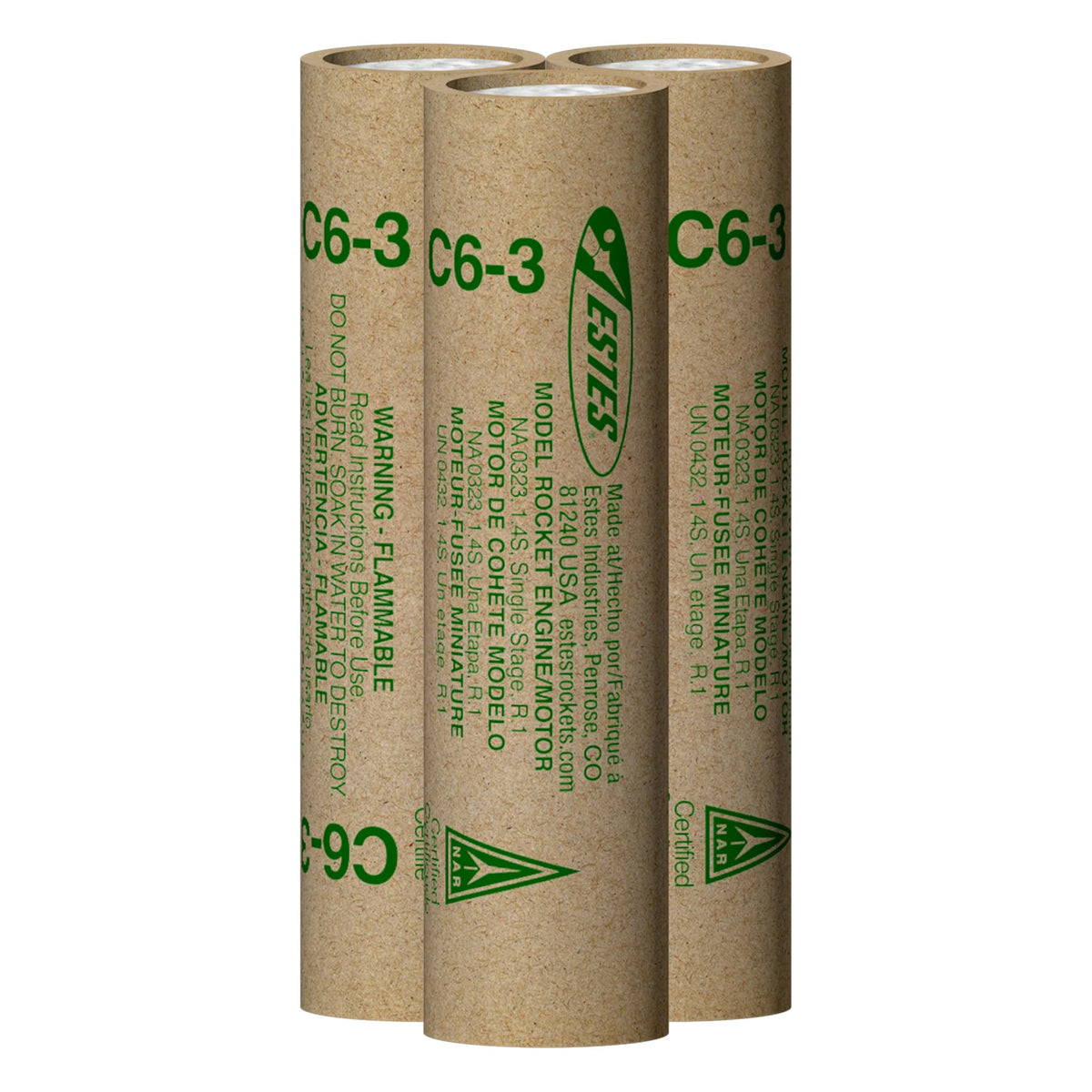C6-3 Standard Engines for Model Rockets (3) (EST10023)