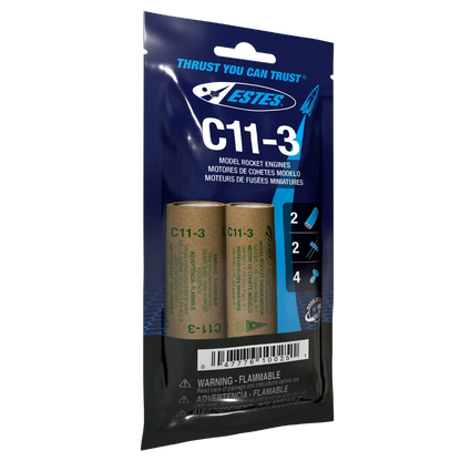 C11-3 Standard Engines for Model Rockets (2) (EST10025)