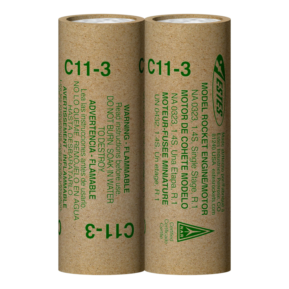 C11-3 Standard Engines for Model Rockets (2) (EST10025)