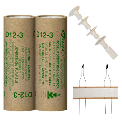 D12-3 Standard Engines for Model Rockets (2) (EST10027)
