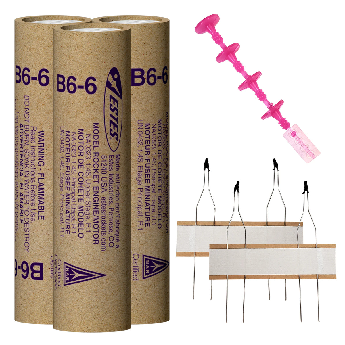 B6-6 Standard Engines for Model Rockets (3) (EST10037)