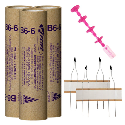 B6-6 Standard Engines for Model Rockets (3) (EST10037)