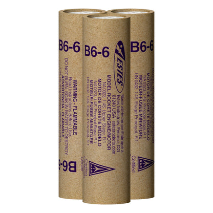 B6-6 Standard Engines for Model Rockets (3) (EST10037)