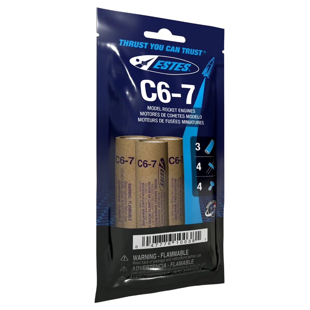 C6-7 Standard Engines for Model Rockets (3) (EST10038)