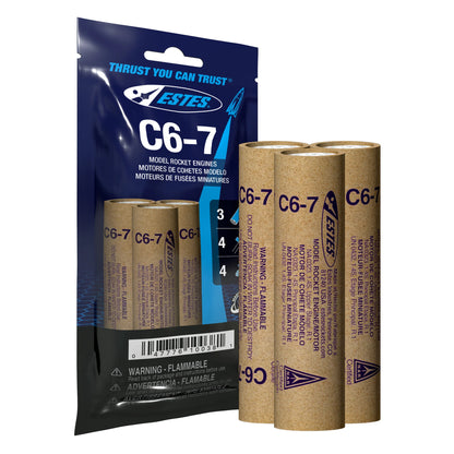 C6-7 Standard Engines for Model Rockets (3) (EST10038)